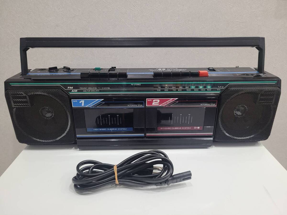 中古】昭和レトロ FAIR MATE フェアメイト RD-W99 ダブルカセット