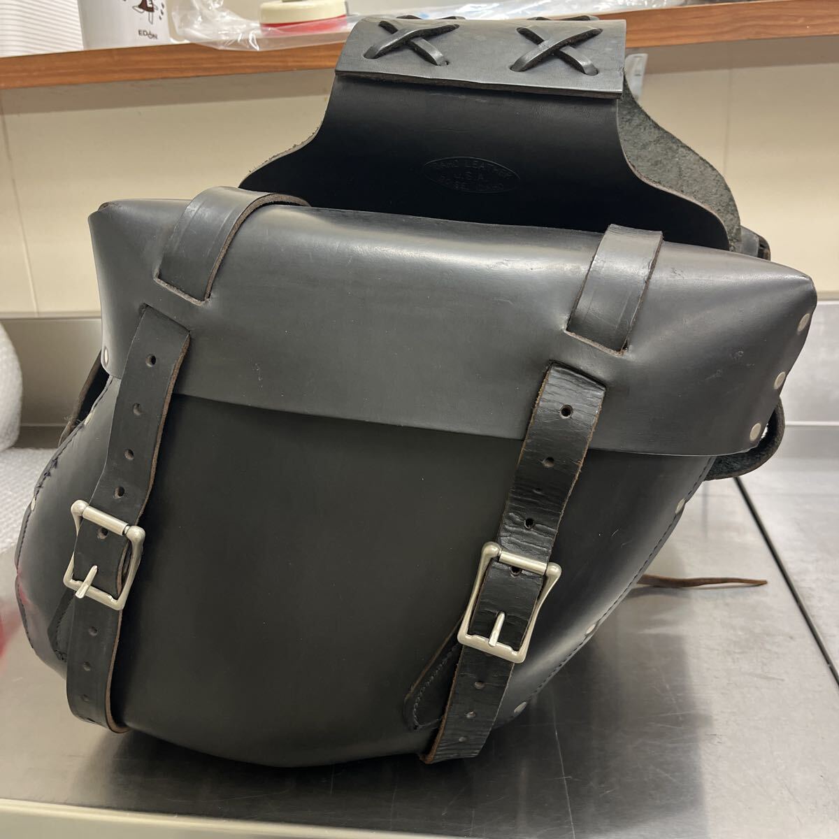 新品】新品 レザープロス ハーレー サドルバッグ 左右 Leather pros 