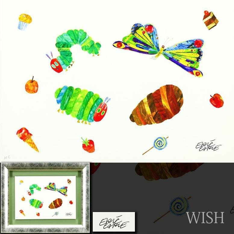 中古】エリック カール リトグラフ イルカの親子 551/1000 Eric Carle