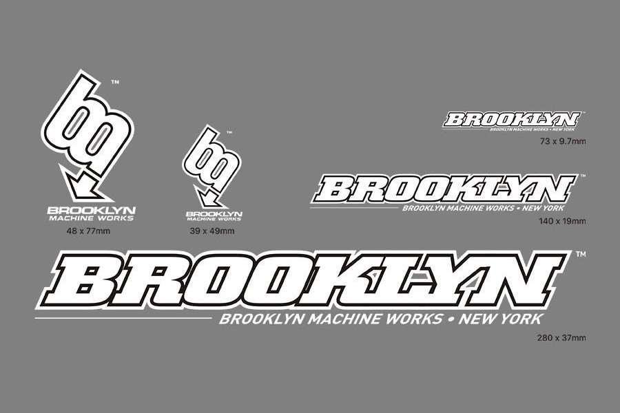 新品】BROOKLYN MACHINE WORKS ステッカーセット ネオンイエローx
