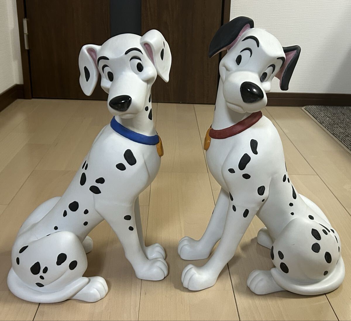 ディズニー　101匹わんちゃん　ガーデンスタチュー　置物6点セット 傷や汚れあり】Disney/ディズニー/TAKASHO/ガーデンスタチュー音楽隊
