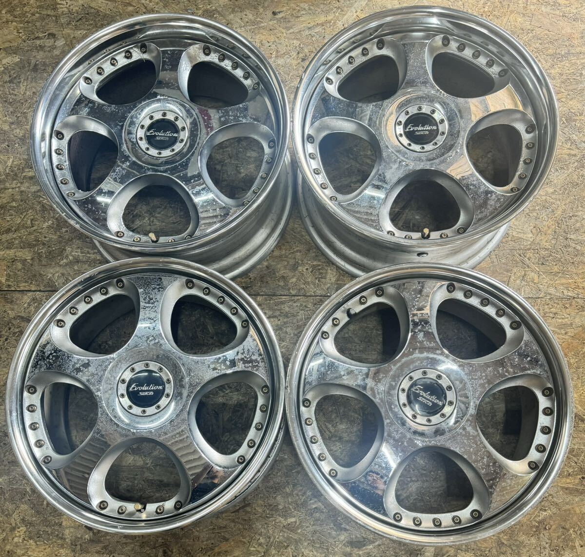 シュティッヒ メッシュⅡ深リム 9J+11 2本ドリフト 180SXシルビアHCR32