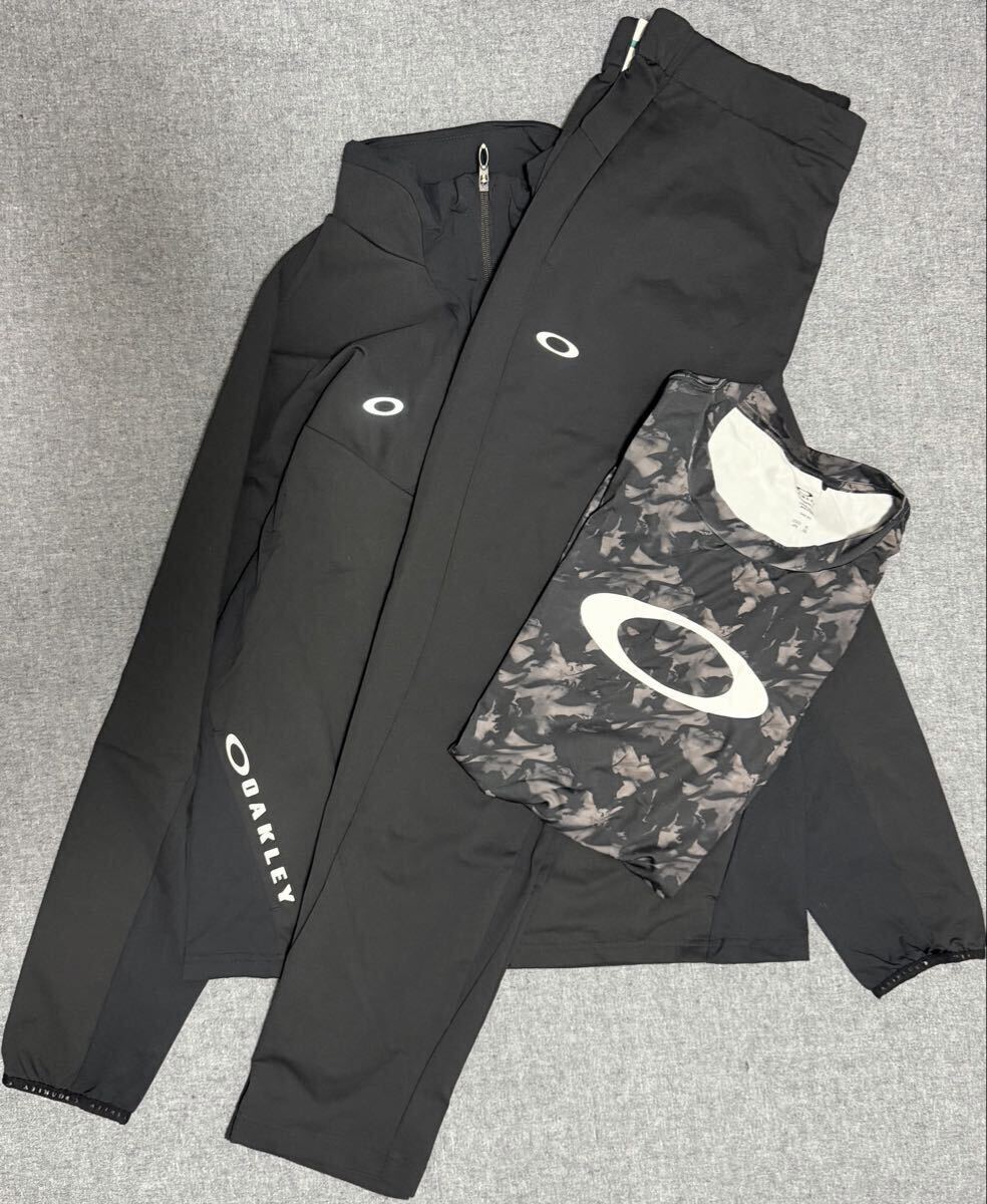新品】OAKLEY オークリー ゴルフ 新品 軽量 撥水 総柄 裏地メッシュ 