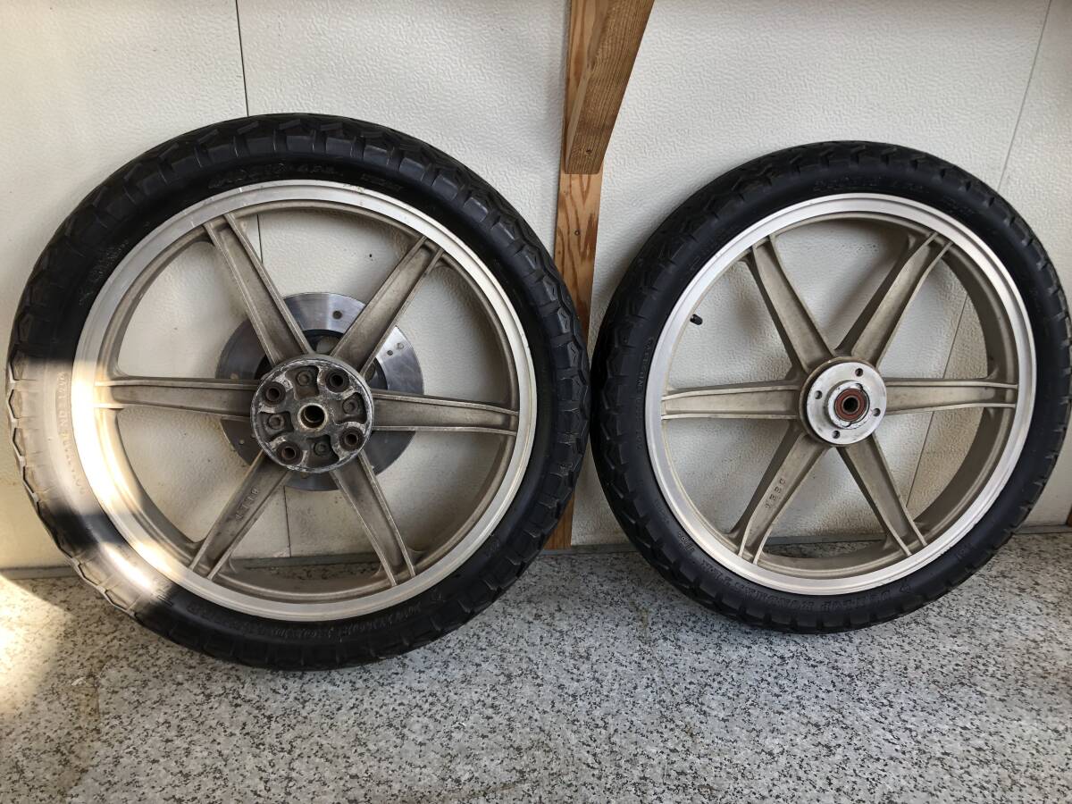 AR125用前後ホイールセット カワサキ2ストの落札情報詳細 - Yahoo