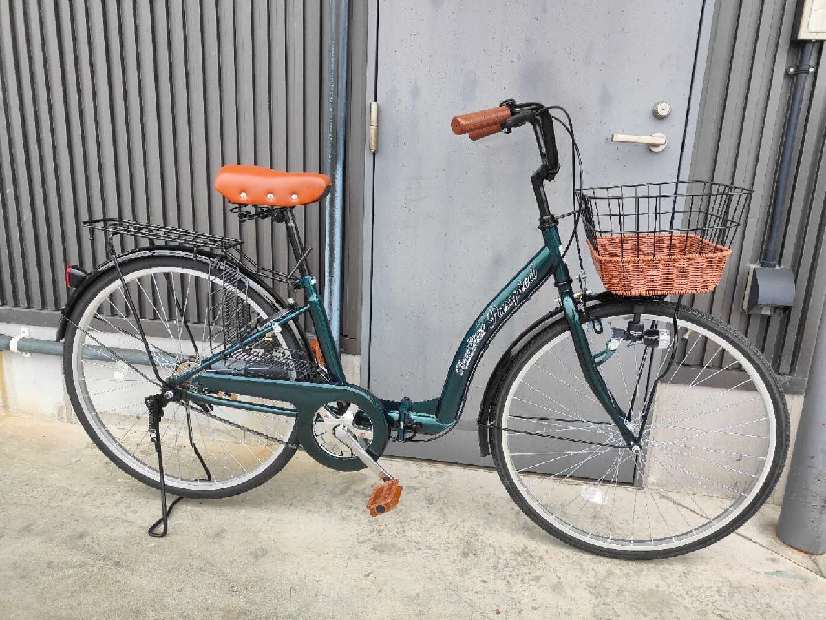 affiche アフィッシュ ママチャリ 26インチ シティサイクル 自転車 街