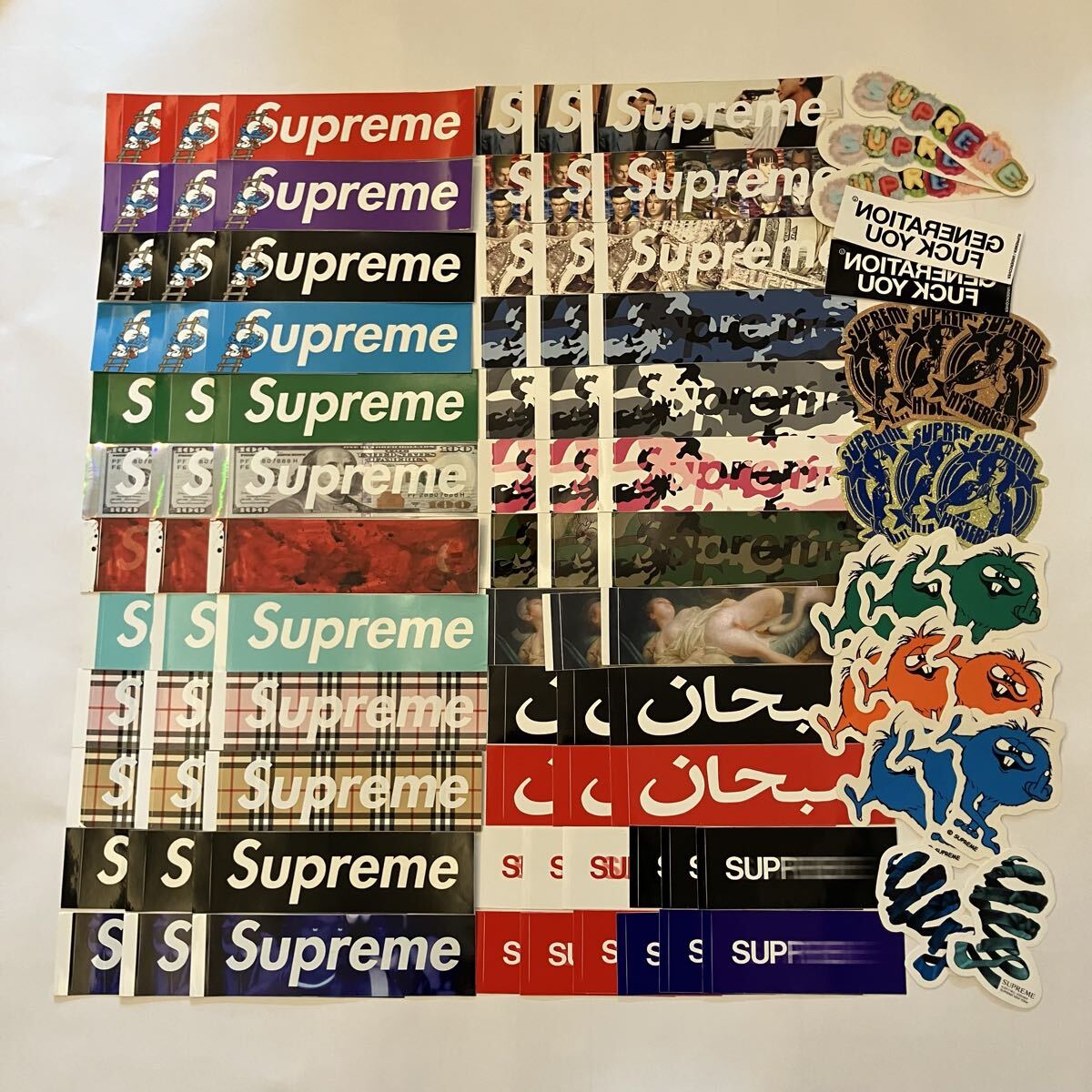 新品】【Supreme Jackson Pollock Box Logo Sticker】シュプリーム