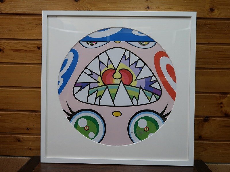 中古】▽ 人物画 油絵 「村上隆」 F6 肉筆 紙本 額装 ▽の落札情報詳細