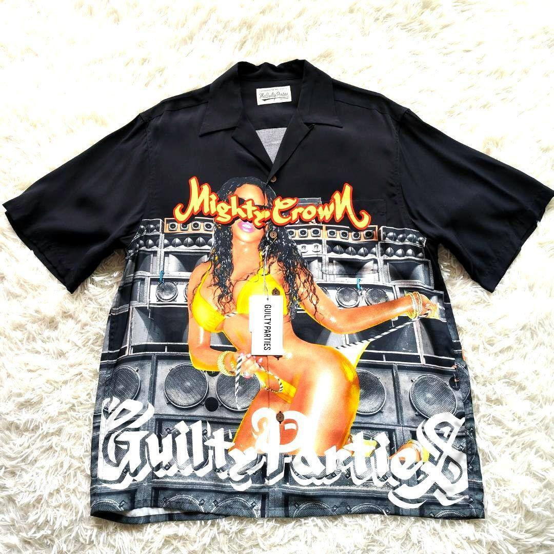 中古】【即完】WACKO MARIA NUDE GIRL L/S HAWAIIAN SHIRT ワコマリア