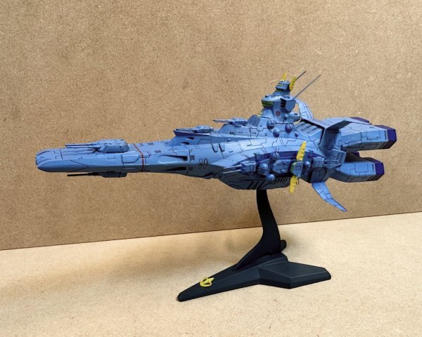 機動戦士ガンダム逆襲のシャア　ネオジオン　ムサカ5番艦　完成品 1/1700 新品】FLEETMO 1/1700 ネオ・ジオン軍宇宙巡洋艦 ムサカ級 0093Ver
