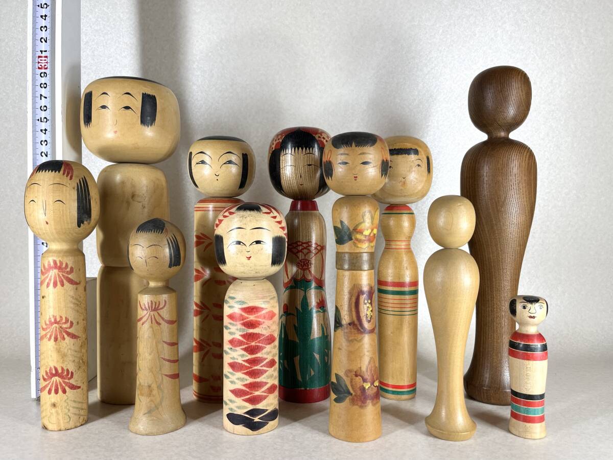 ☆人形☆こけし☆伝統こけし☆山形・作並系☆11本組☆DK264の落札情報