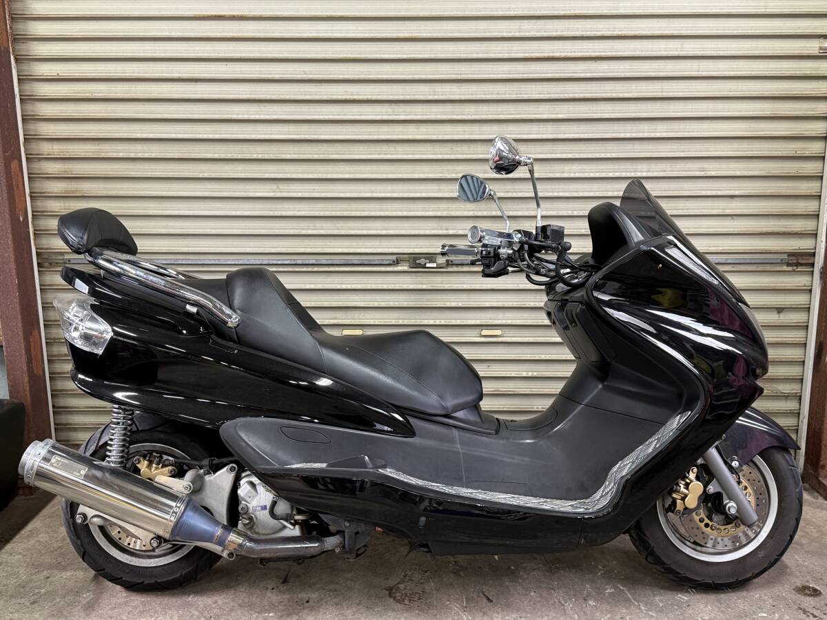 ヤマハ マジェスティ250 ローダウンカスタム 社外マフラー 実動中古車