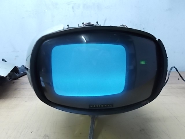 中古】昭和レトロ ナショナル 真空管テレビ 脚付き TF-63M▽ レトロ