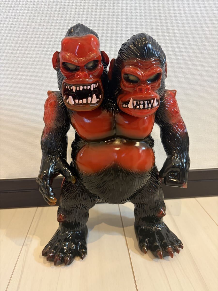 中古】HS キングゴリラ獣 ソフビ ゴリラ獣 双頭巨人 ◎UH271の落札情報