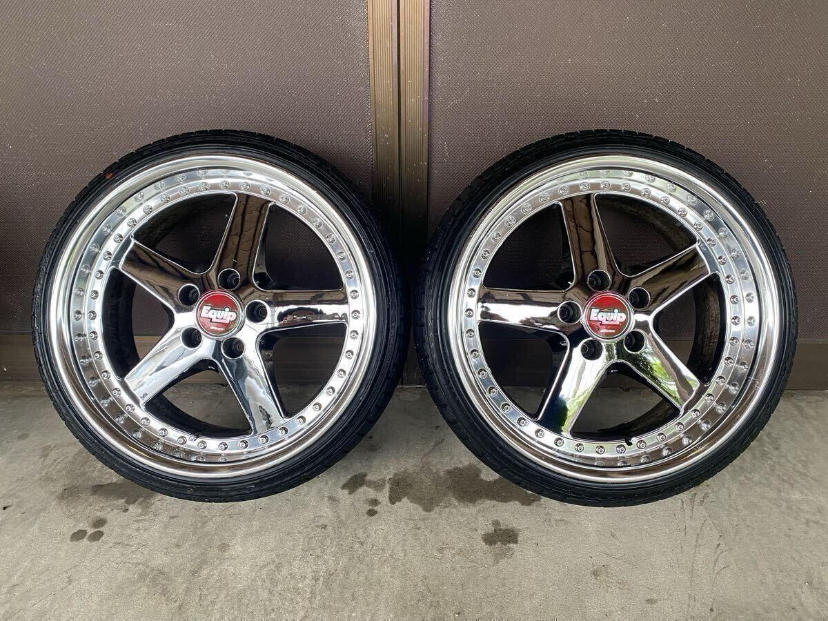 中古】WORK Equip ワーク エクイップ 18インチ メッキ 希少 DDC リム 中古】WORK Equip ワーク エクイップ 18インチ メッキ 希少 DDC リム