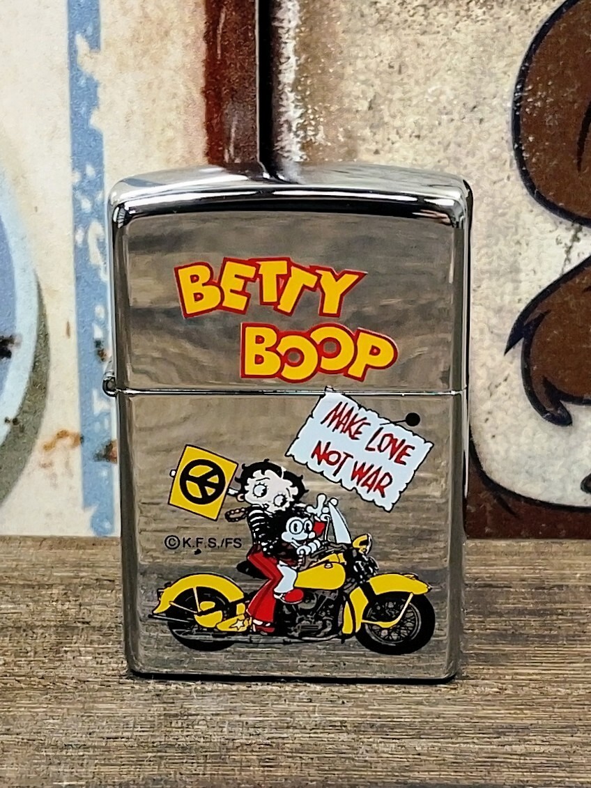 希少人気色 ベティちゃん BETTY BOOP レザー ジャンパー 本革 ベティ