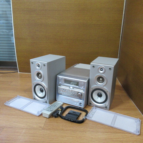 希少稼働品○Victor/ビクター UX-W5-B(CA-UXW5-B) CD-MD倍速録音可 CD