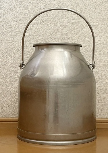 昭和レトロ 懐かしい学校給食やかん ミルク缶 アルミポット
