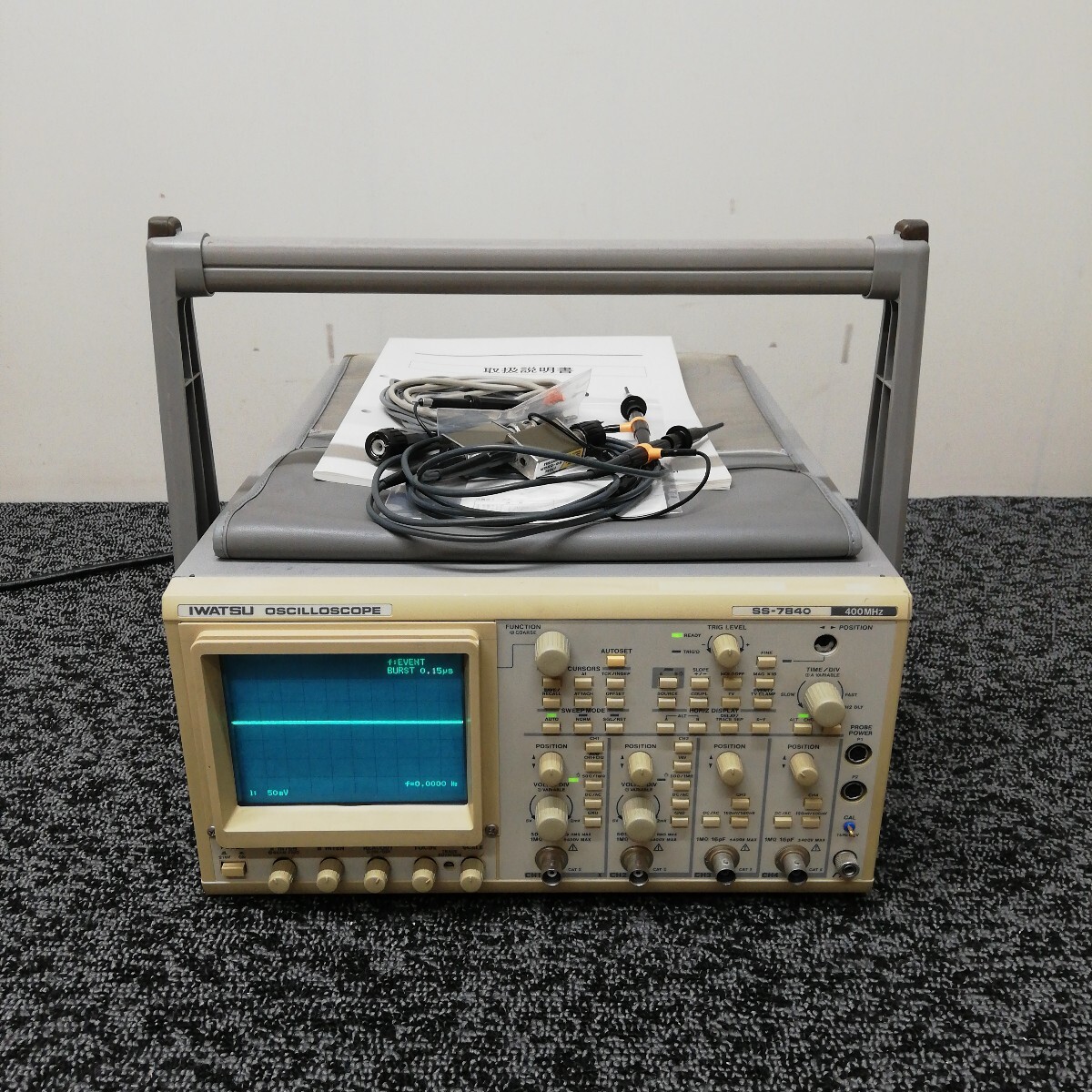 ☆岩通 IWATSU SS-7811 OSCILLOSCOPE 100Mhz 中古 ☆の落札情報詳細 