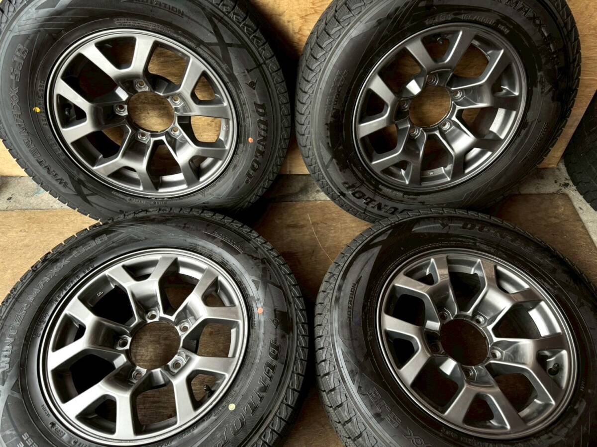 ジムニーシエラ純正5.5Jアルミ＋スタッドレス205/70R15 8分山4本セット 