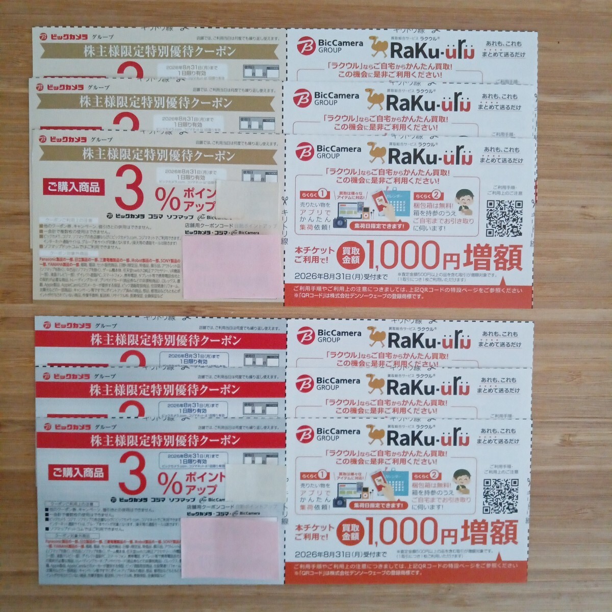 未使用最新! 株主優待 ビックカメラ 特別優待クーポン 3%ポイント 未使用最新! 株主優待 ビックカメラ 特別優待クーポン 3%ポイント