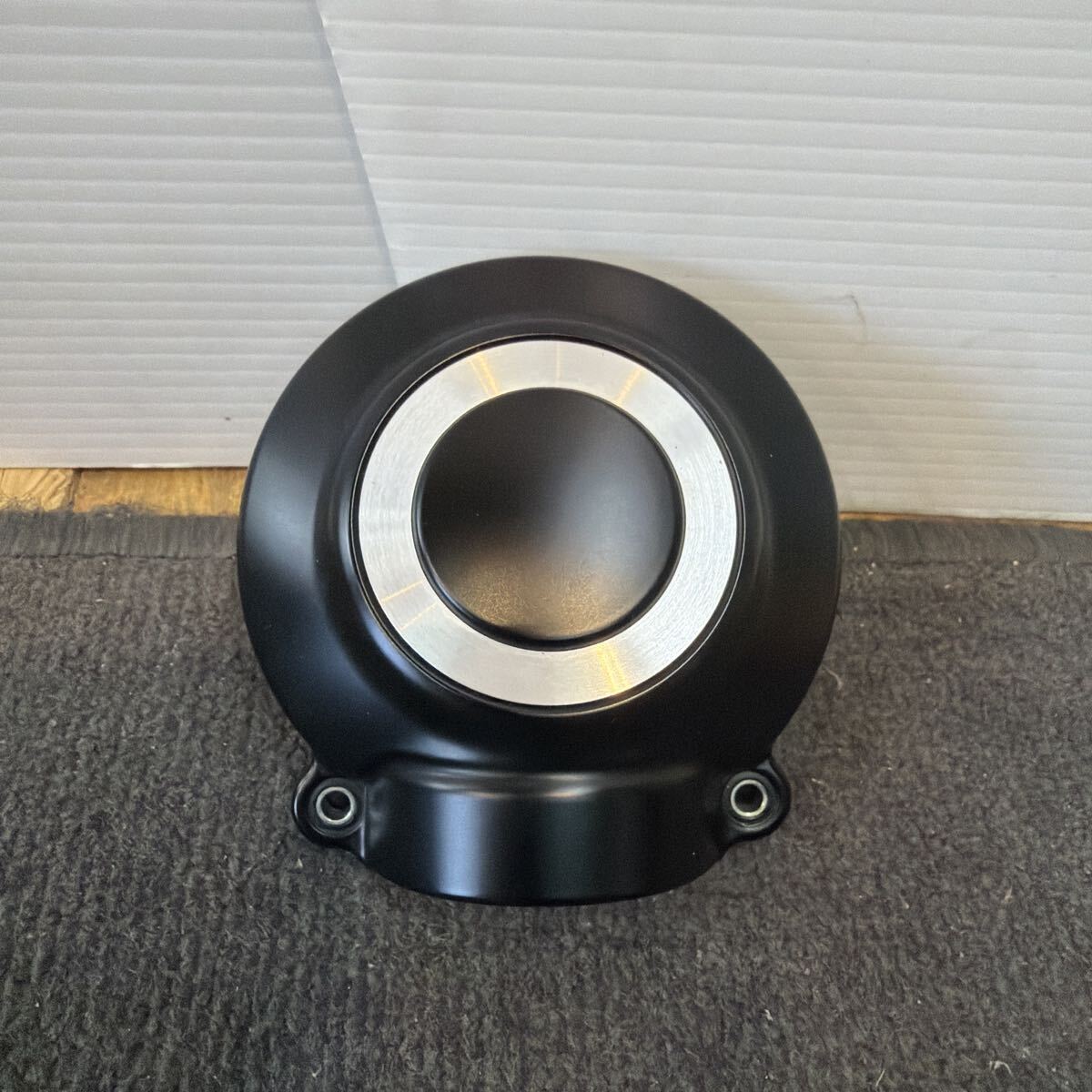 やや傷や汚れあり】W650 W800 W400 ベベルギアカバー 彫刻 美品 カバー
