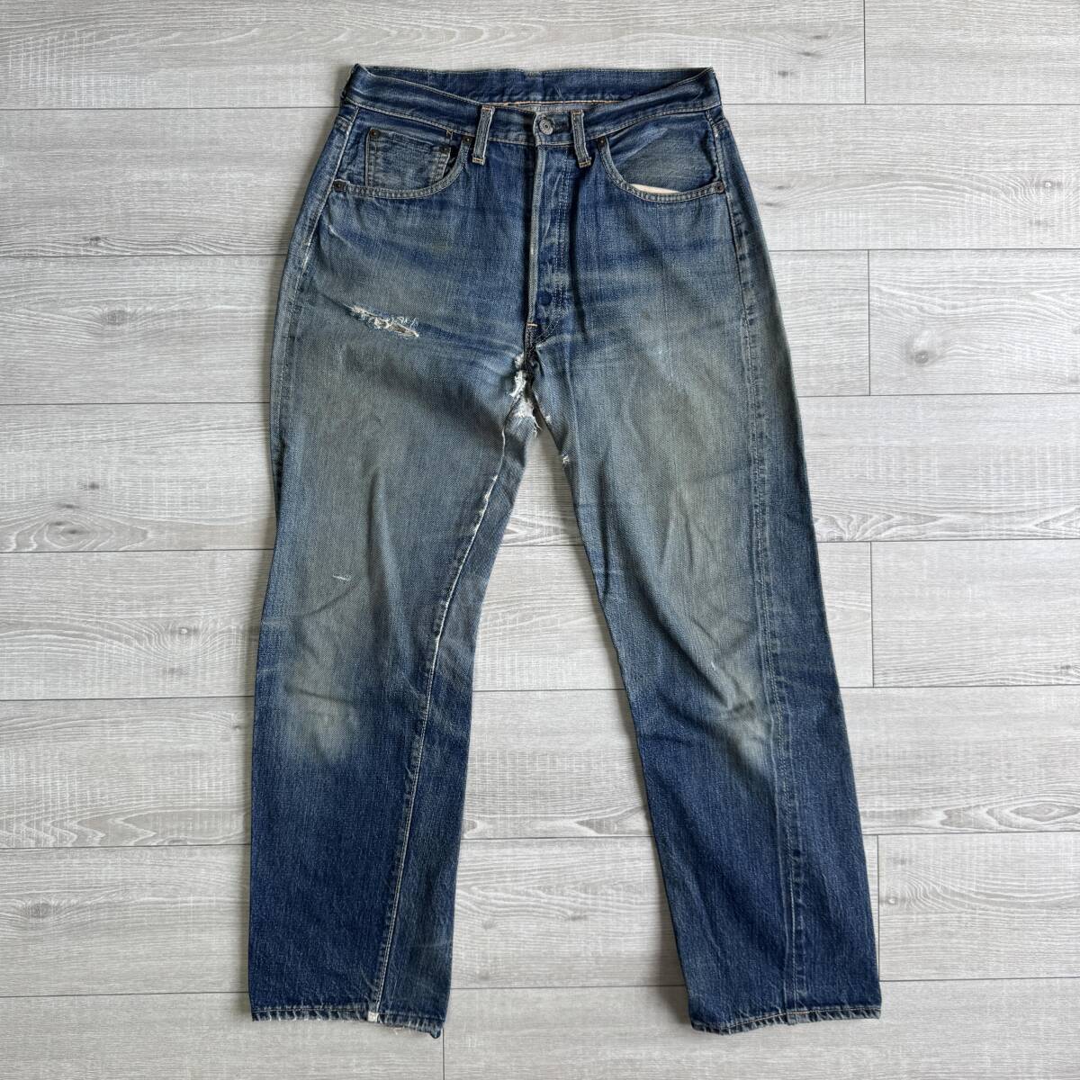 送料込 Levi's 501XX 31×34 ダブルネーム 赤耳 66501 チェーンステッチ