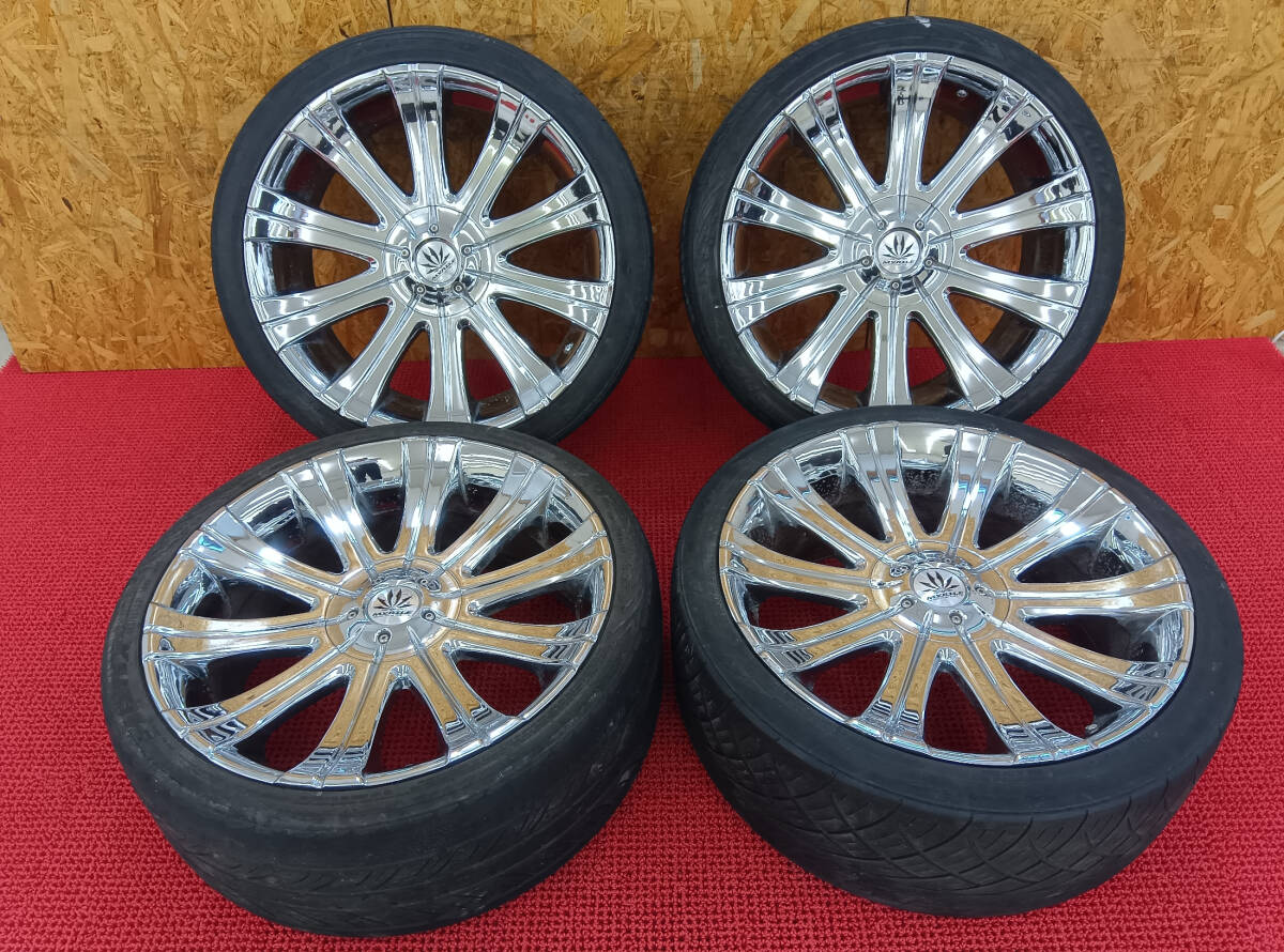 【22㌅】【タイヤホイールセット】【厳つい！！】CRIMSON MYRTLE MYRTLE 22インチ /PCD 114.3 5穴 ホイール4本セット MYRTLE 22インチ