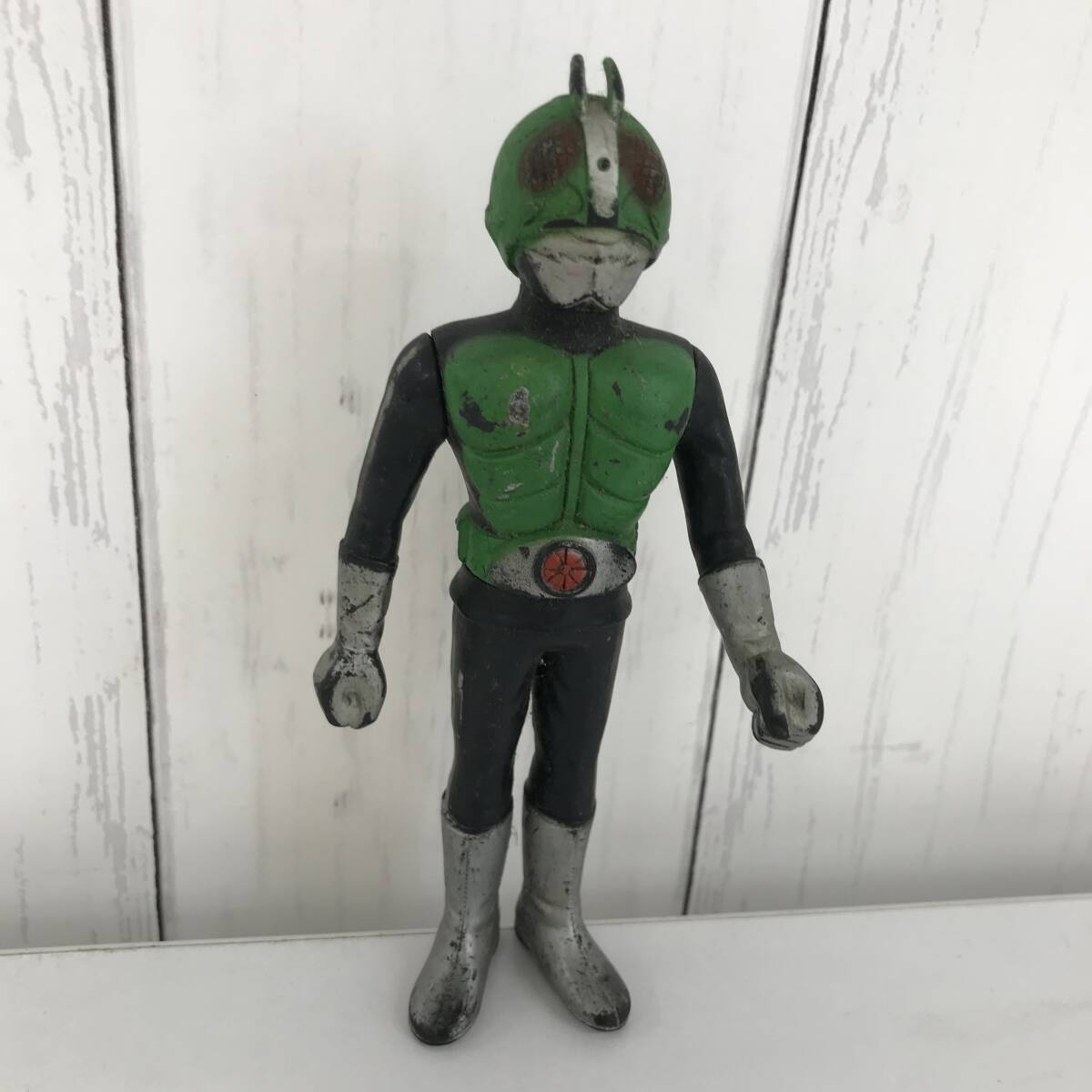 やや傷や汚れあり】旧バンダイ 仮面ライダー1号 面取れ マフラー 当時