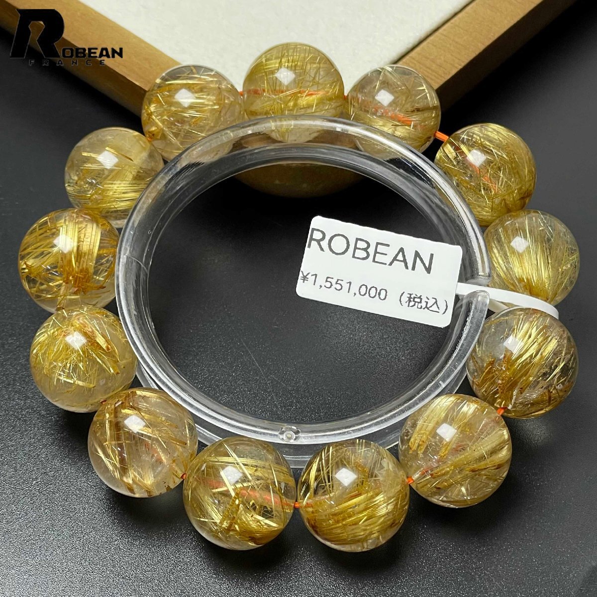 未使用】【限定一点】EU製☆ROBEAN・極!極満針ルチルクォーツ 