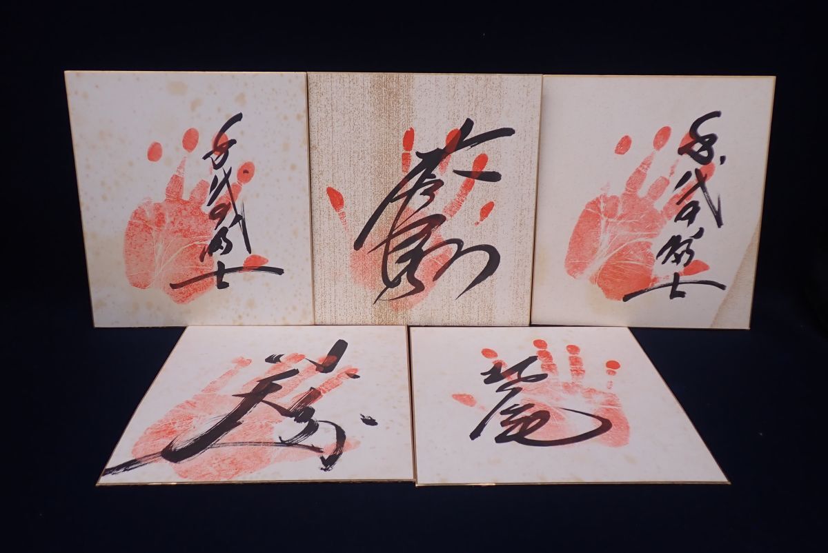 ロ 大相撲 第58代 横綱【千代の富士】手形/直筆サイン色紙の落札情報