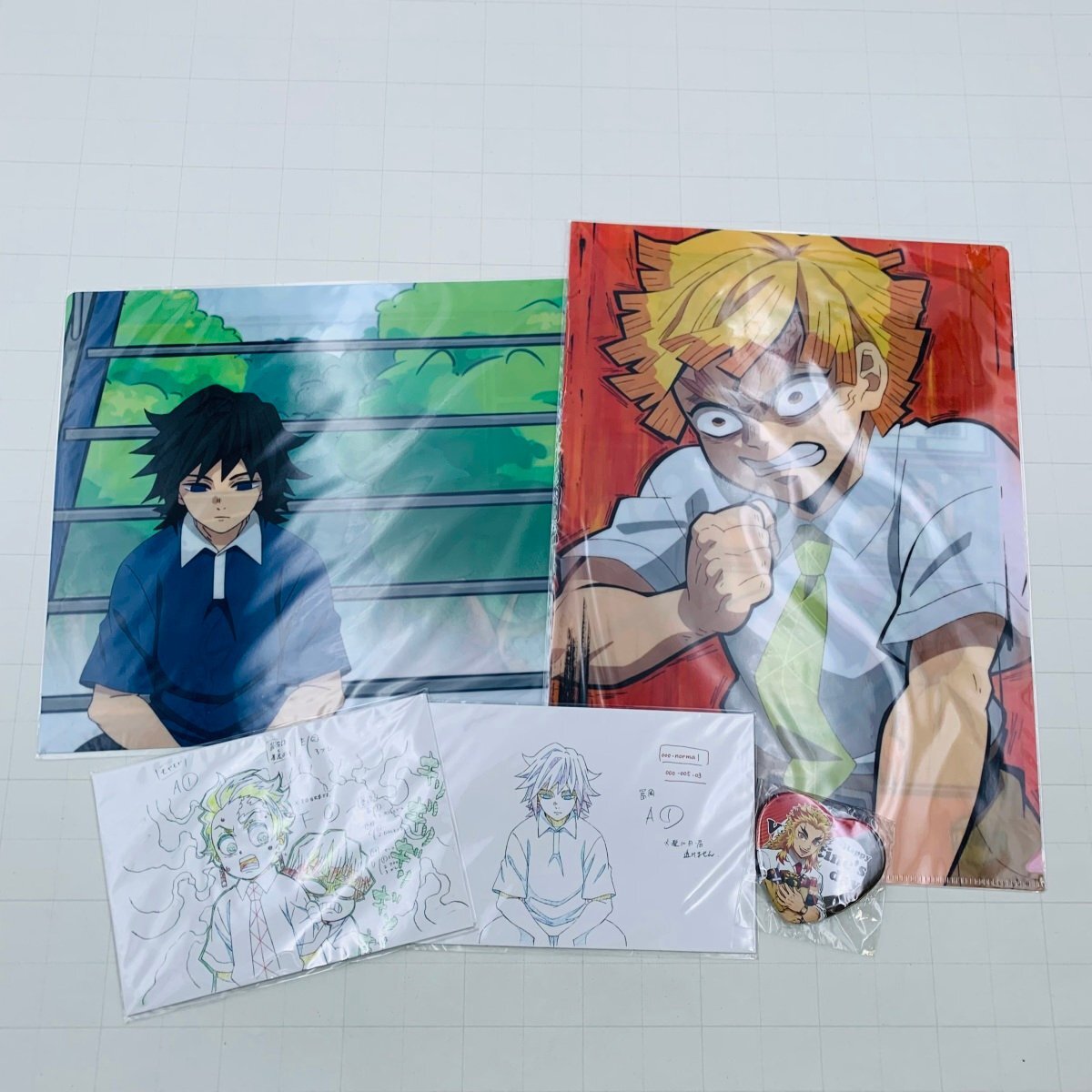 未使用】ufotable cafe 鬼滅の刃 刀鍛冶の里 遊郭 クリアファイル 冨岡