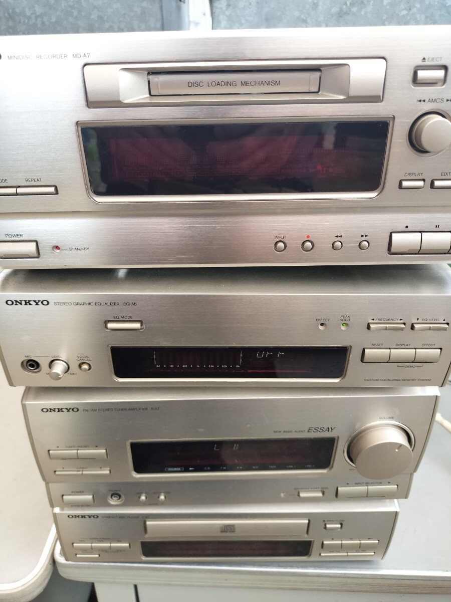 ONKYO ESSAY C-55/K-55/R-55 システムコンポ リモコンの落札情報詳細