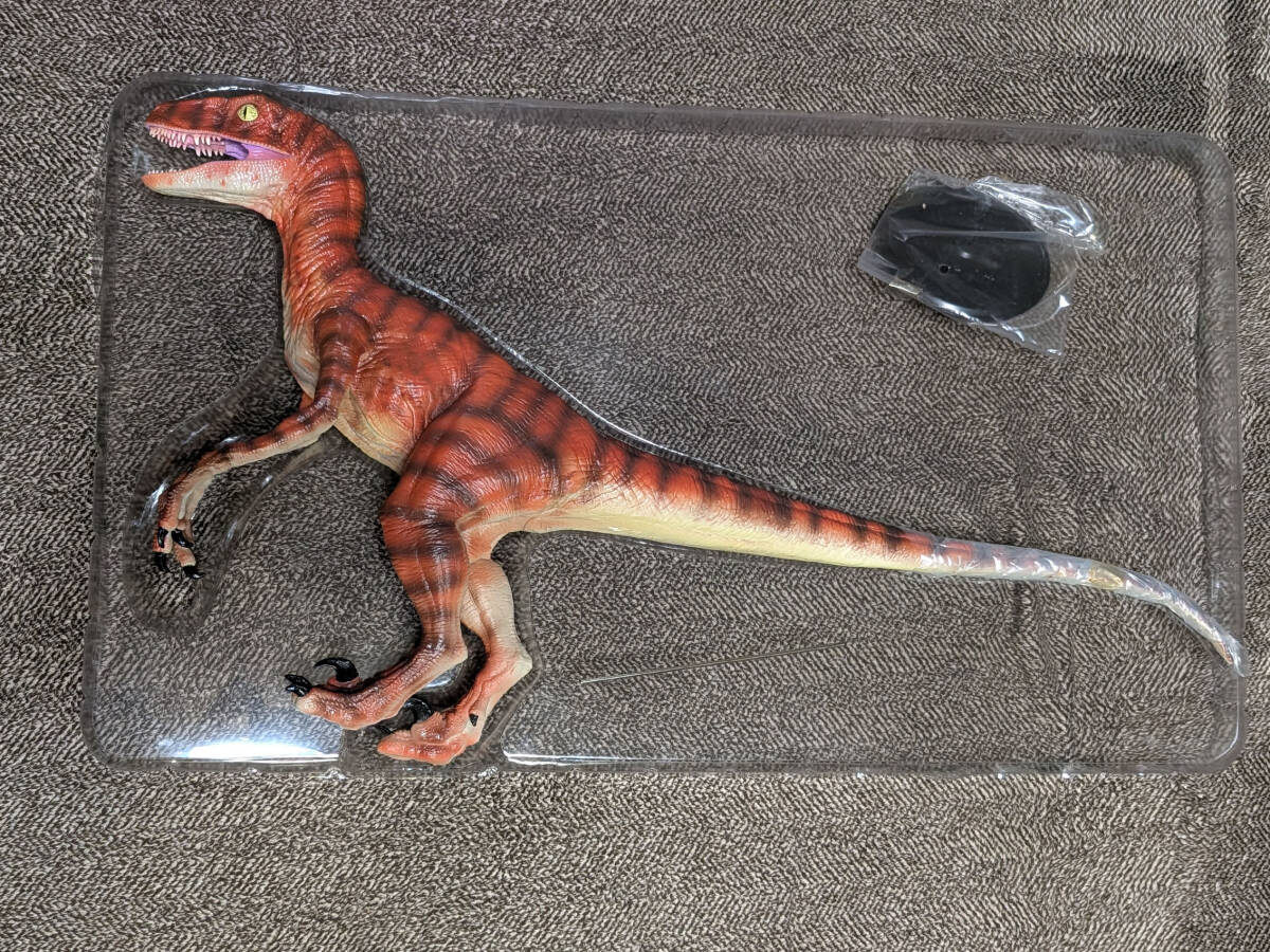 中古】海洋堂 DINOLAND モンゴリアン・ヴェロキラプトル レジン