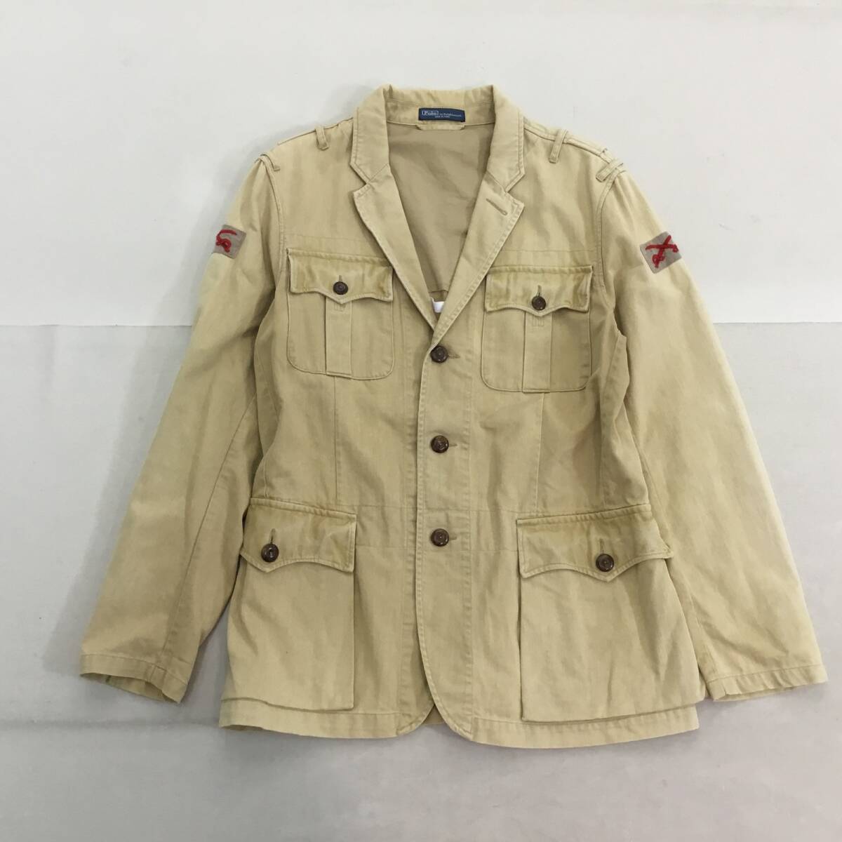 上質！イタリア製 美品 ポロ ラルフローレン Polo by Ralph Lauren 麻