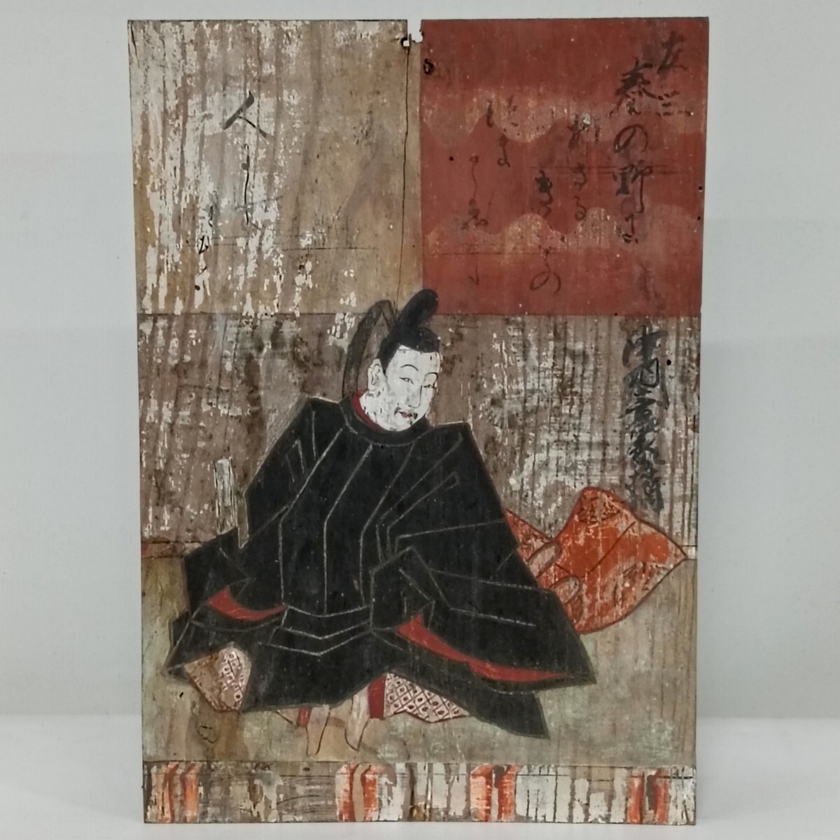 中古】在銘 春峰 春画 染付 金彩 大皿 直径26cm / 飾り皿 / 色絵