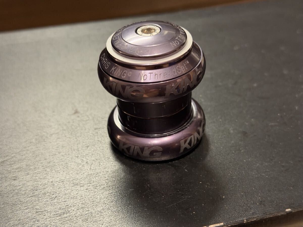 未使用】新品 CHRIS KING nothreadset 1-1/8 inch (Matte Bourbon