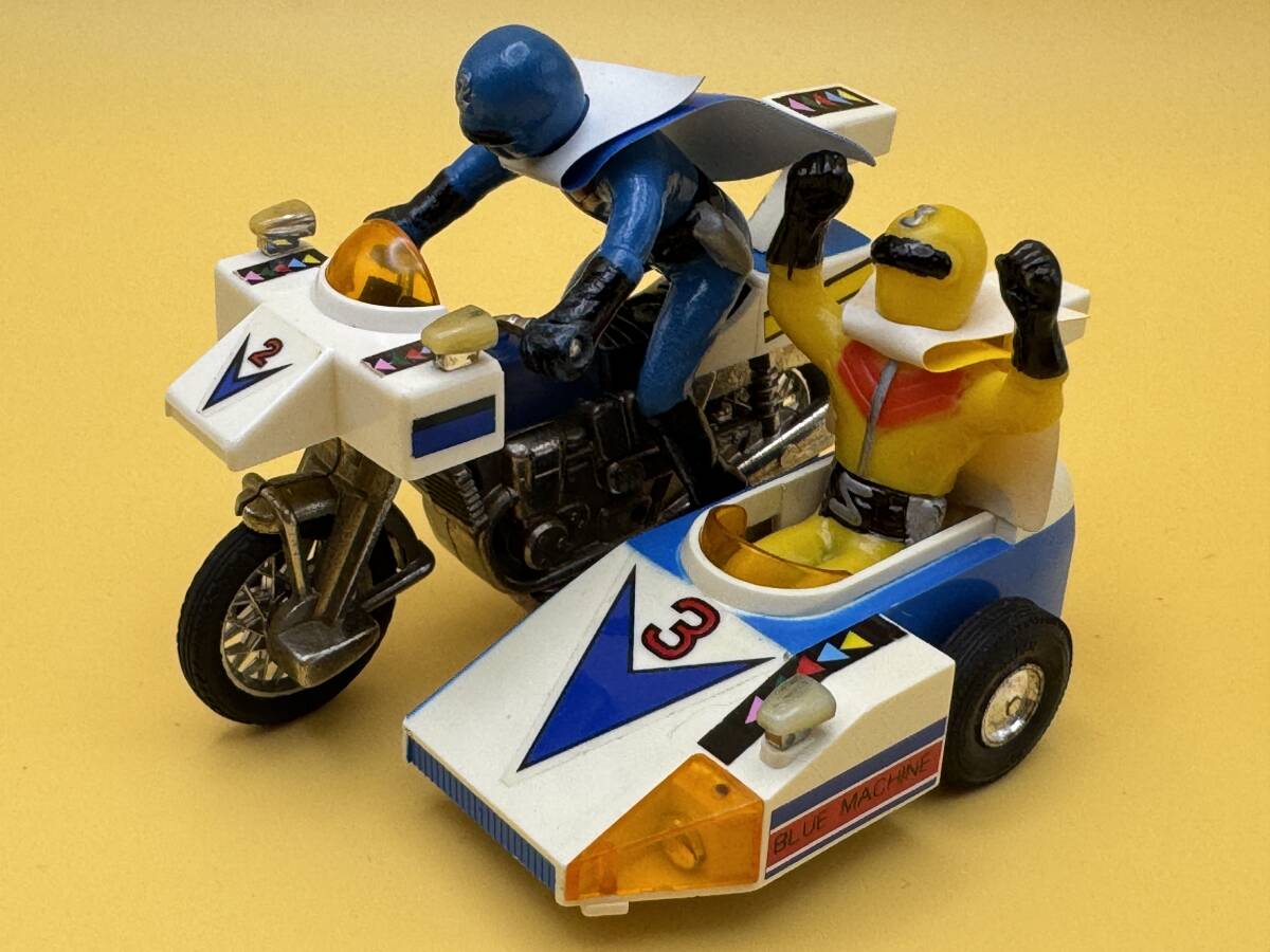 ゴレンジャー ブルーマシーン サイドカー ポピー 超合金 秘密戦隊 アオ