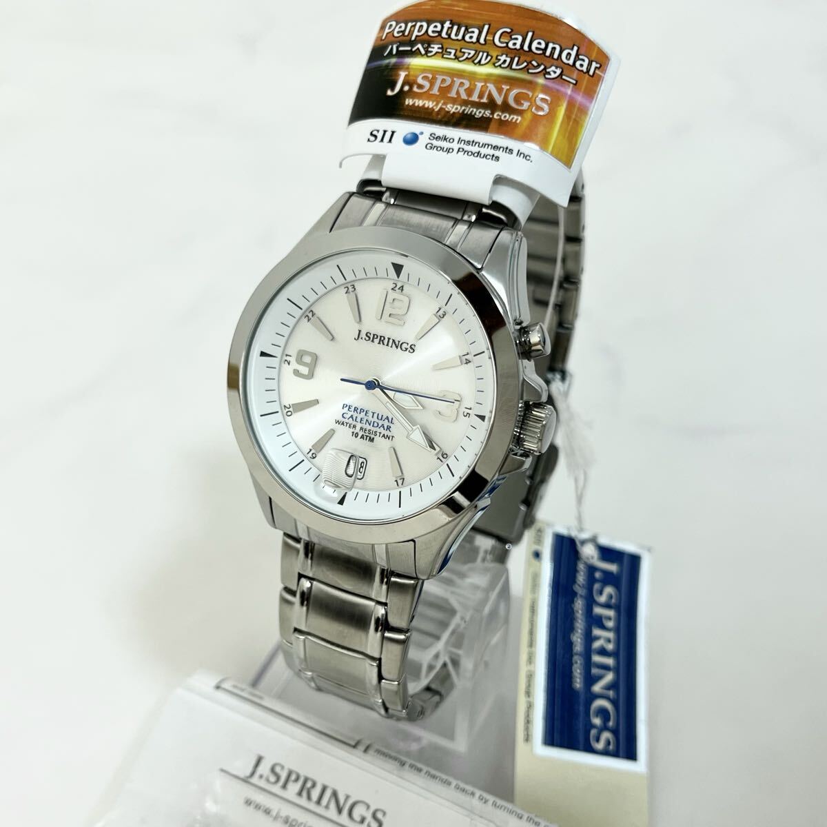 中古】【電池交換済】SEIKO パーペチュアルカレンダー GMT 年差