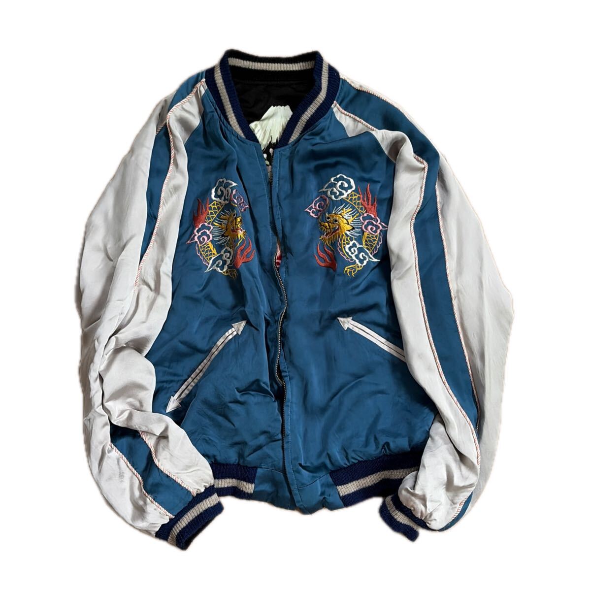 中古】草彅剛着 東洋エンタープライズ 虎 スカジャン L (検)港商