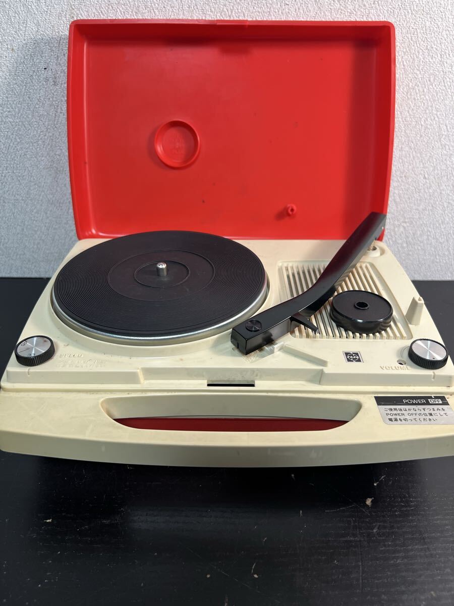 ◇ National ポータブルレコードプレーヤー 昭和レトロ レコード