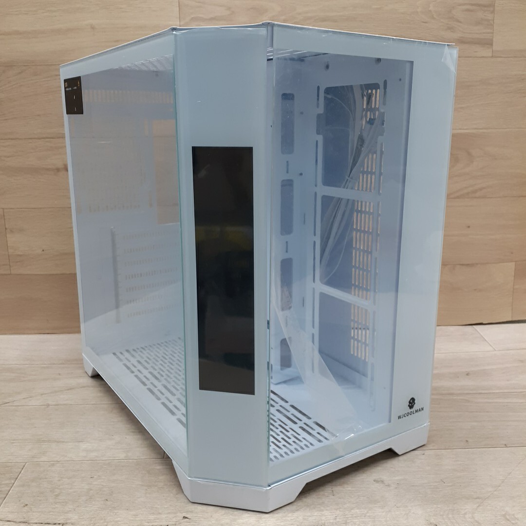 ニトリ ガラスPCラックファブ ホワイト PHー40980 中古】ニトリ ガラス PC ラック ファブ ホワイト パソコンデスク