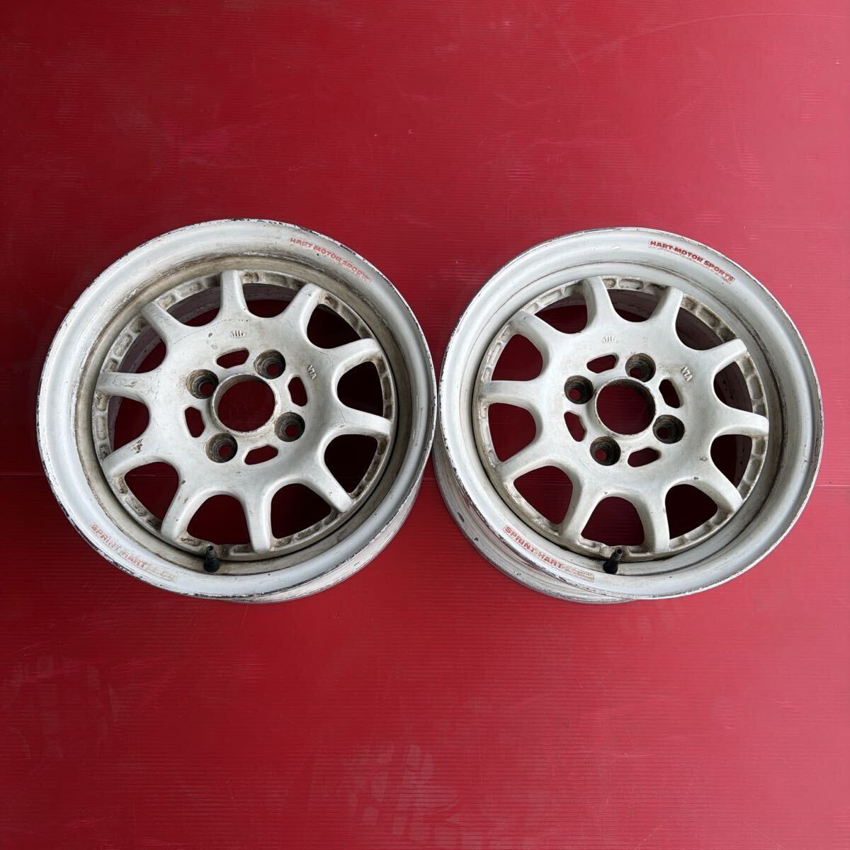 ☆希少!! HARTスプリントハート 14×6J +35 PCD100 軽量アルミホイール
