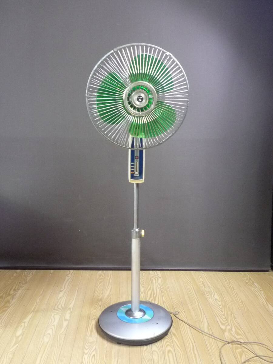 中古】SANYO/サンヨー 扇風機 EF-A6N グリーン 昭和レトロ 緑 通電確認