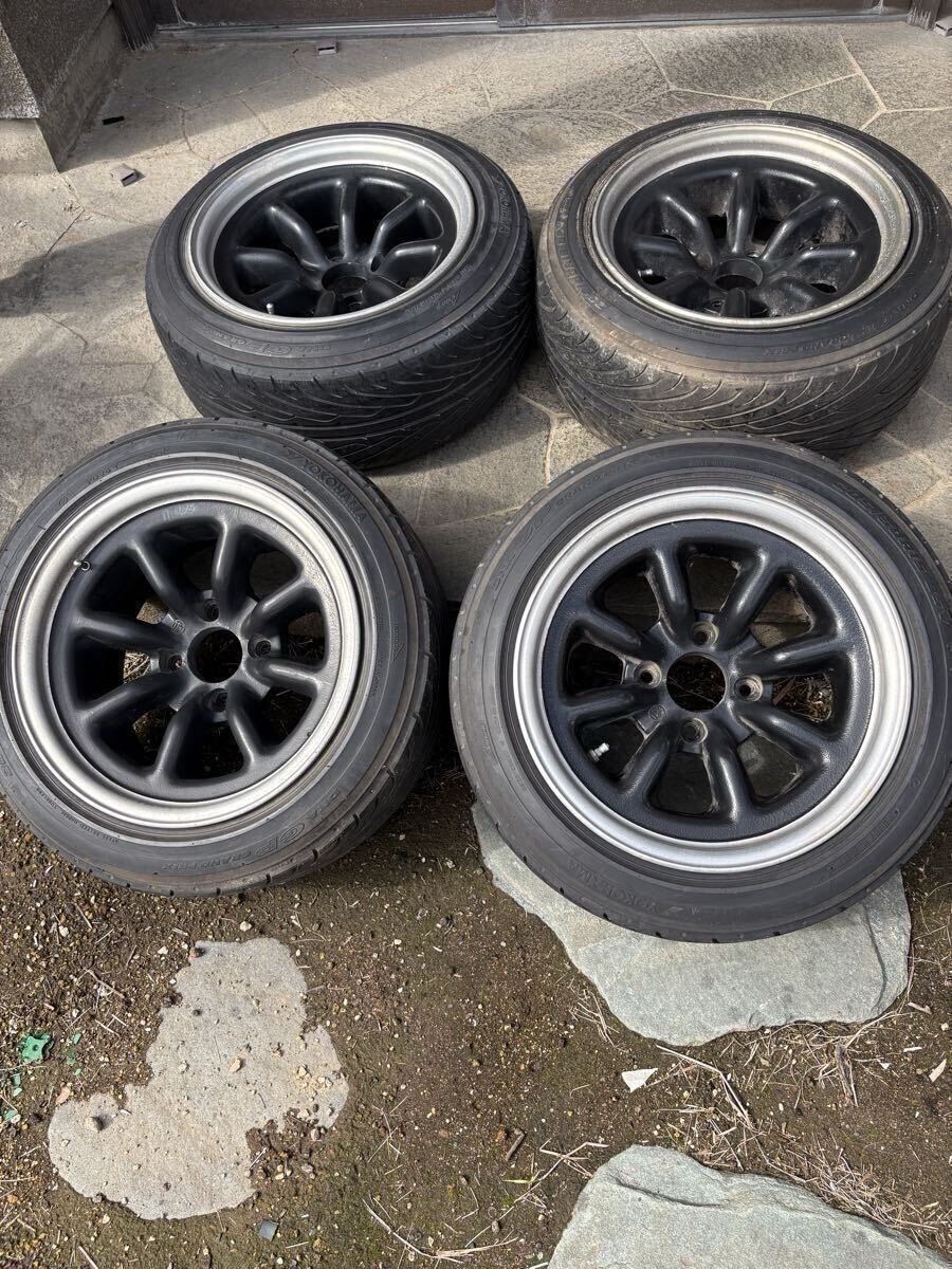 希少 ワイヤーホイールRAYS製 ゴールドメッキ 6.5Jx15インチ +25