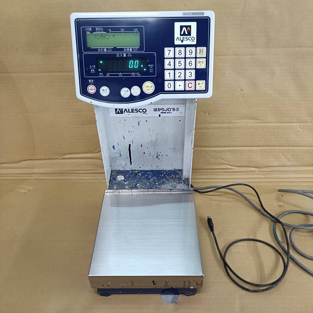 ☆中古 調色計量器 関西ペイント ALESCO 電子調色はかり デジタル 100V