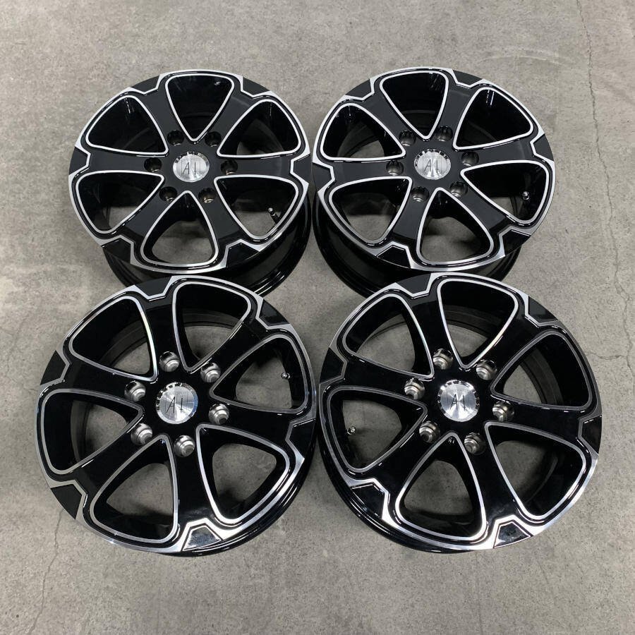 中古】前後サイズ違い ANHELO KLEITOS SINCE1996 19インチ 8.5J+35 9.5
