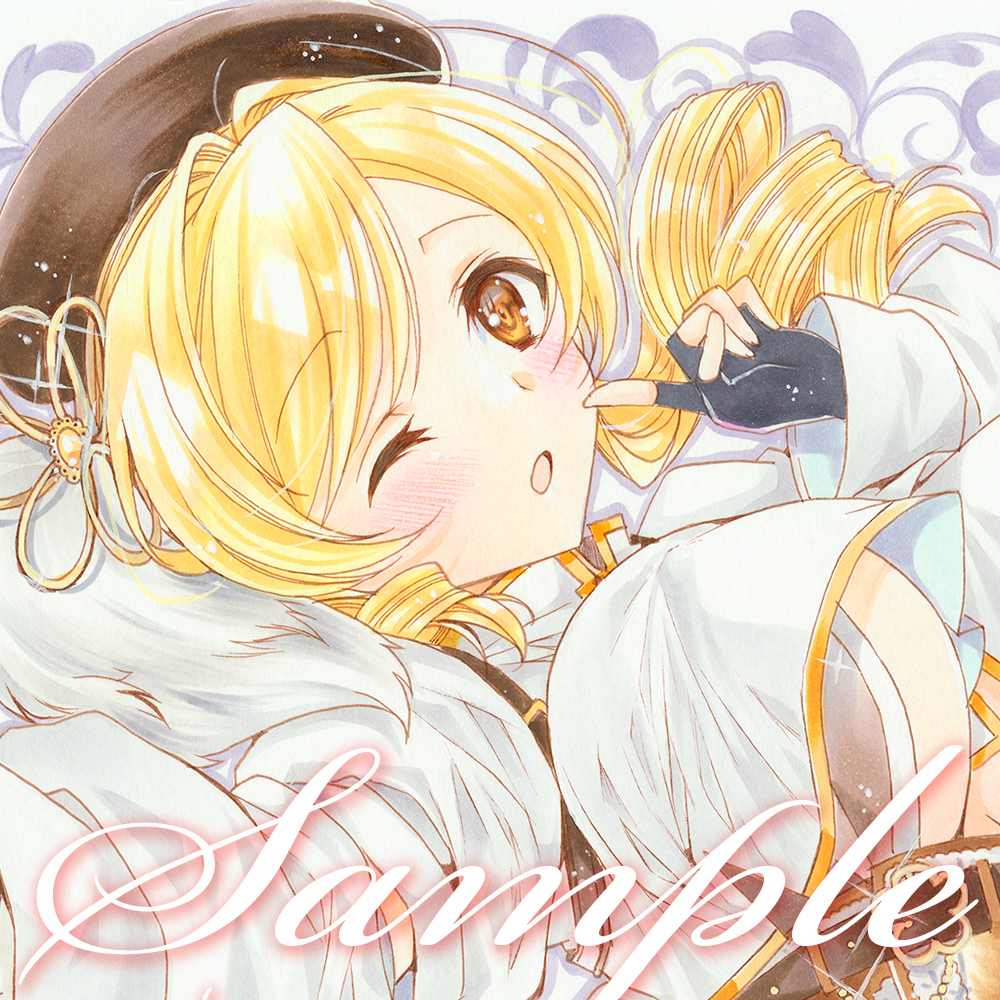 新品】☆同人 手描き イラスト【 魔法少女まどか☆マギカ 】 巴 マミ