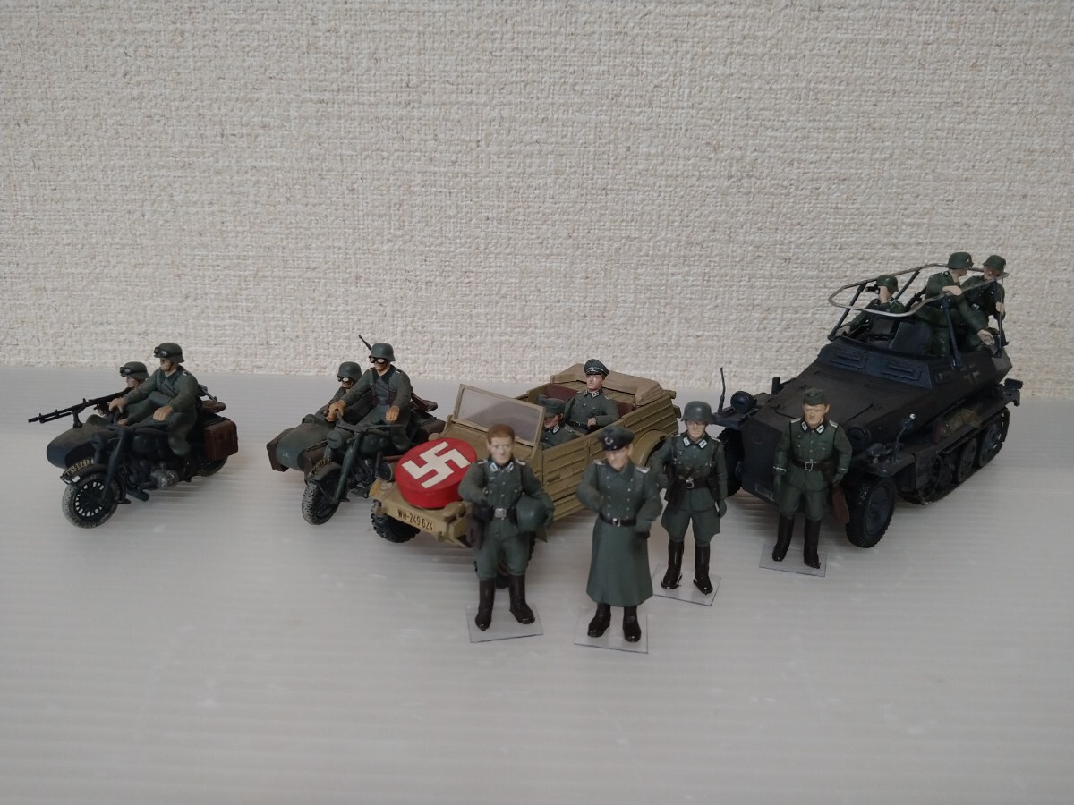 フィギュア BMWサイドカー アフリカ軍団仕様 ドイツ軍 1⁄6