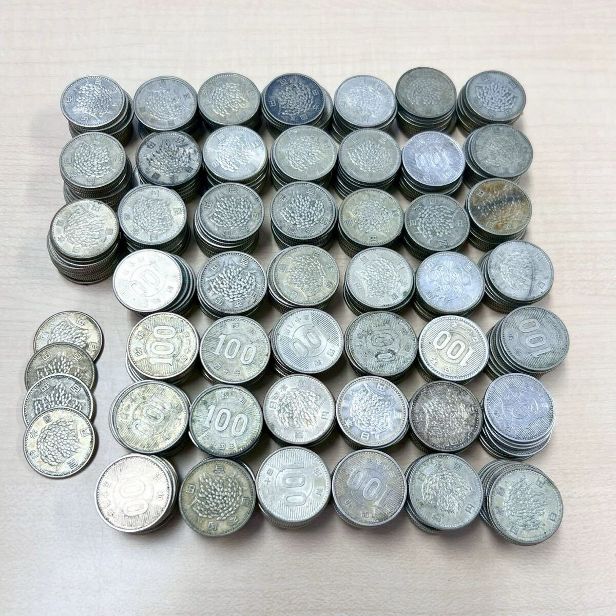 中古】貴重品【昭和43年製造の百円玉2枚セット】中古@流通品@現行貨幣