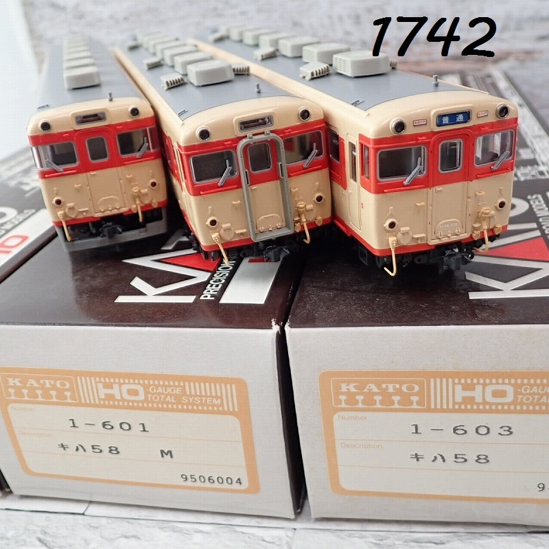 中古】四国 キハ58-293、キハ65-34 復活国鉄色 KATOベース加工品